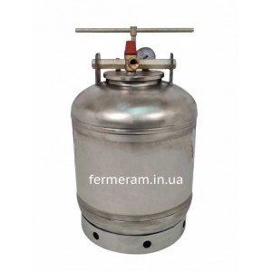 Автоклав винтовой ЛАН на 16 банок (нержавеющая сталь, огневой / газовый)